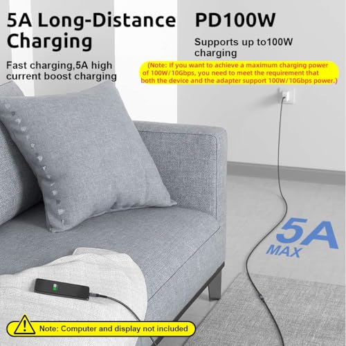 Verilux® Usb C Extension Cable 6.6Ft Type Male To Female Support 100W Pd Fast Charging 10Gbps Data Transfer 4K 60Hz Hd Video Output Compatible With iPad Pro Macbook Dell Grey 3PCS Verilux® Usb C Extension Cable 6.6Ft Type Male To Female Support 100W Pd Fast Charging 10Gbps Data Transfer 4K 60Hz Hd Video Output Compatible With iPad Pro Macbook Dell Grey 3PCS
